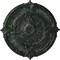 Ekena Millwork Attica Acanthus Leaf Medallion (Canopies up to 3 1/4"), 30 1/8"OD x 1 1/2"P, Painted Turtle Crackle CM30ATPTC - alternate 1